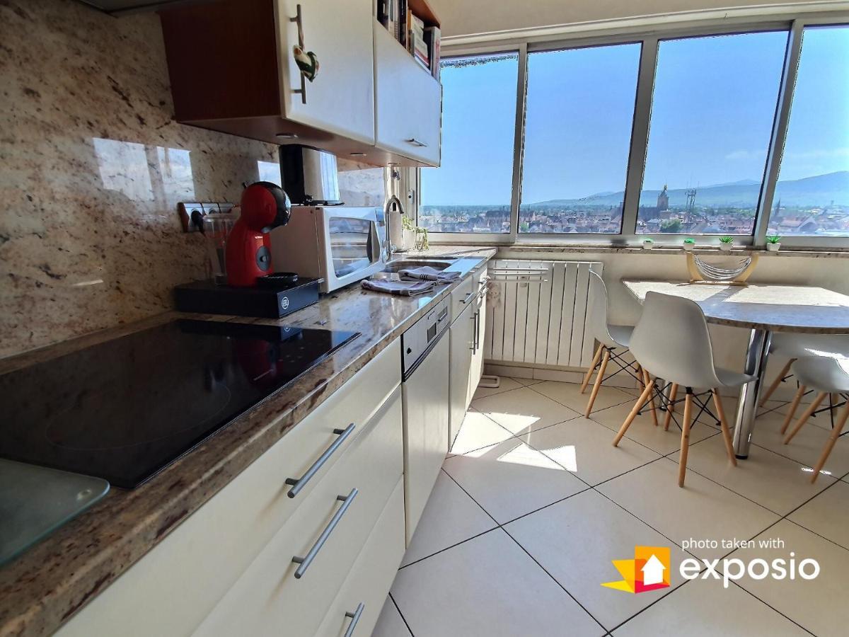 Bel Appartement Avec Vue Splendide Sur Toute La Ville De Colmar - Parking Gratuit ภายนอก รูปภาพ